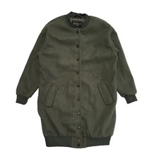 Olavoga Green Snap Fasten Bomberka Coat Uk Women's Size 18/20 BB659