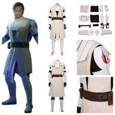 Star Wars:Clone Wars Obi- Wan Kenobi Cosplay Costume Obi Deluxe uniform full set