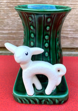 Sylvac vintage vase lamb 50s