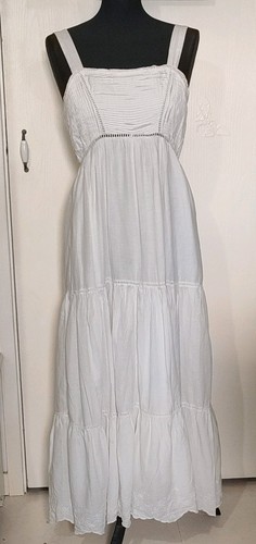 Zara white strappy teired maxi - zara,