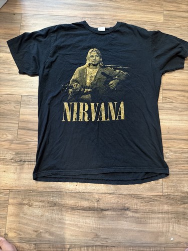 Vintage black nirvana shirt - vintage,