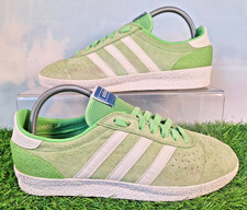 ADIDAS ORIGINALS MUNCHEN SPZL TRAINERS SIZE 8 GREEN SUEDE & WHITE TRIM