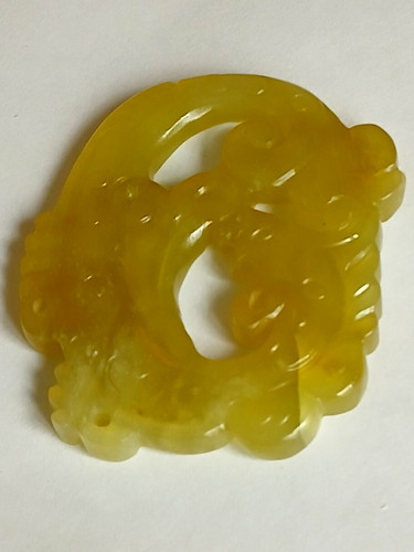 Jade amulet double sided