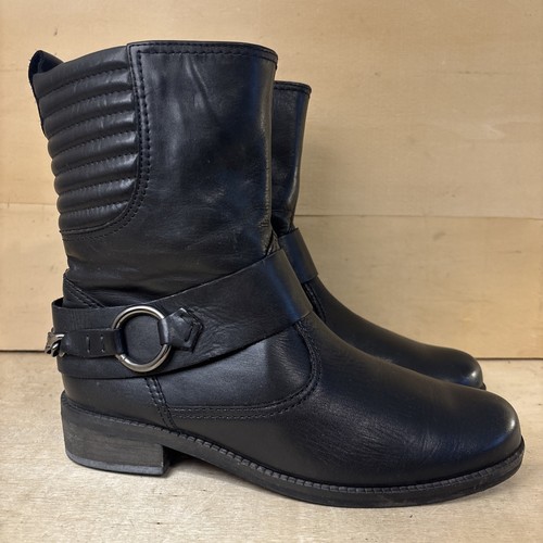 Gabor black leather boots - leather,