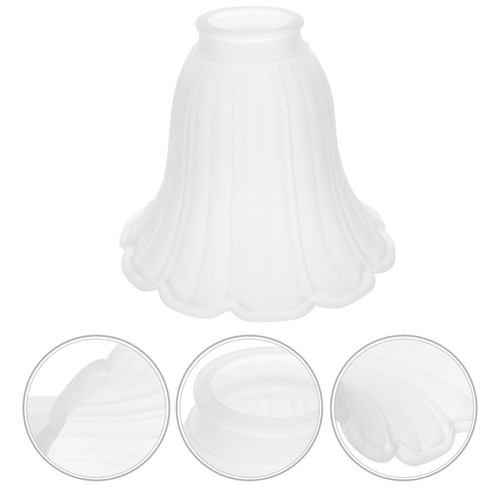 Vintage glass lamp - glass, shade