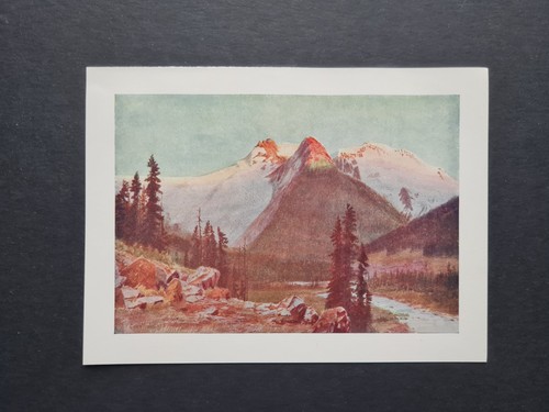 Antique 1907 print sunset - antique,