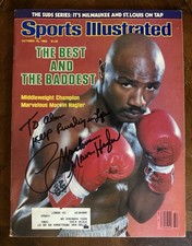 signed MARVELOUS MARVIN HAGLER