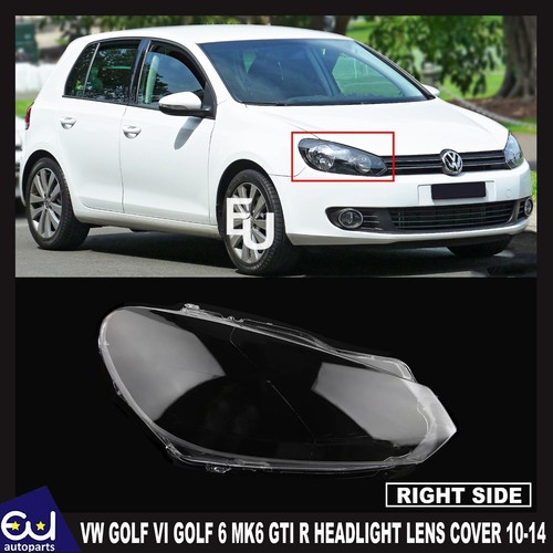Right headlight lens cover - lens, for