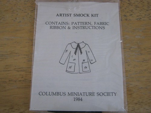 Vintage miniature artist smock - miniature,