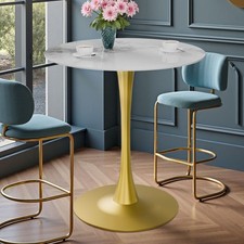 Large Flower Round Bar Table