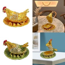 Metal Hens Laying Eggs Statue