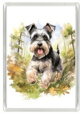 SCHNAUZER DOG FRIDGE MAGNET