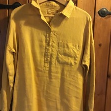 Seasalt Ladies Ochre Size 12  Linen Tunic
