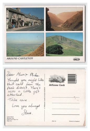 Postcard around castleton - around,