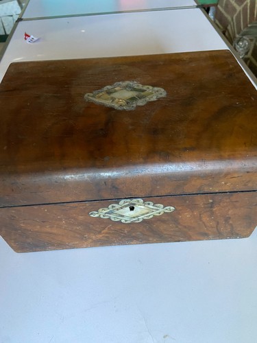 Victorian antique wooden box