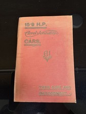 15.9 HP Arrol johnston car manual