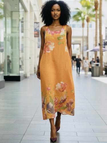 Italian linen dress - italian,