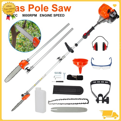 Gas powered pole saw brush - powered,