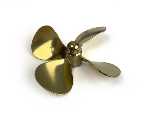 Radio active brass propeller - brass,