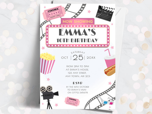 Movie birthday party - movie,