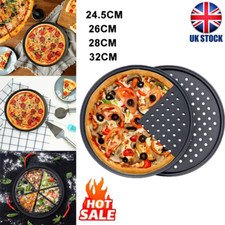 Pizza Tray Non-Stick 9-12'' Round Pizza Pan with Holes Baking Oven Tray