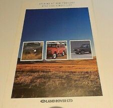 1980's Land Rover Sales Leaflet fold out 3 page 