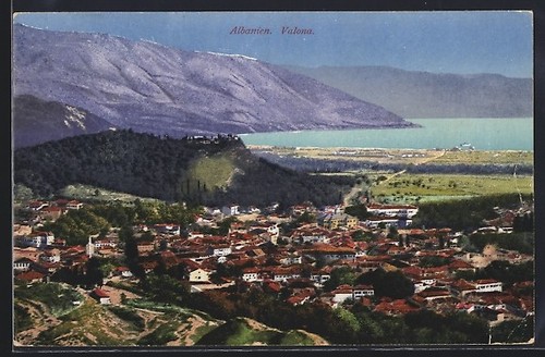 Valona panorama postcard - valona,, panorama,