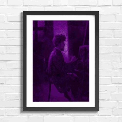Vintage artist painting - vintage, easel
