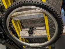 HOPE FRONT 26" MAVIC D521 RETRO HARDCORE RIM HOPE SKEWER TIOGA NICE!Rim Or Disc!