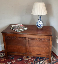 Vintage Oak Wooden Carved