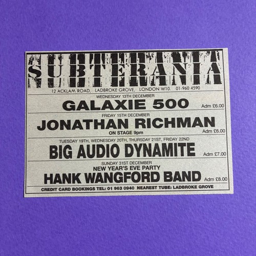 Big audio dynamite - big, advert