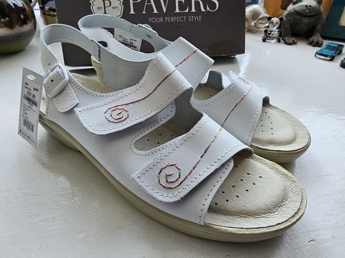 Pavers white leather - pavers,