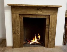 Handmade Rustic Solid Bespoke Fire Surround