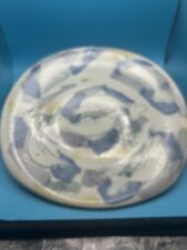 Early Blue Dolphins Plate,, Handpainted by Alan?