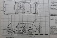 Original 1978 Autocar mag extracted road test (folded) VAUXHALL CHEVETTE 2300 HS