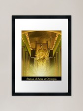 Statue of Zeus Framed Art