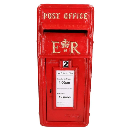Post box cast iron wall - post,