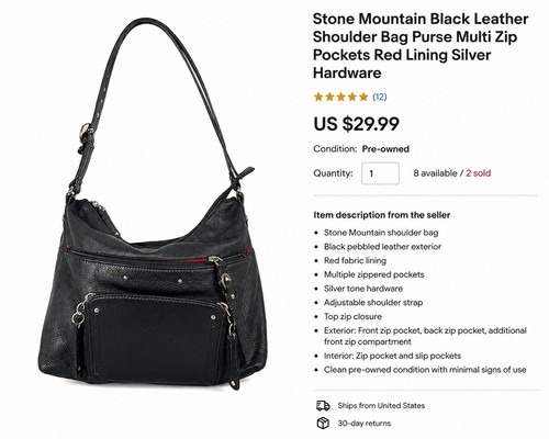 Stone mountain handbags - stone,
