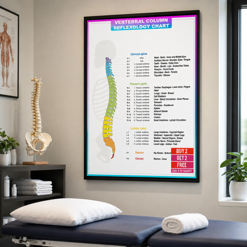 Spinal anatomy poster human - spinal,
