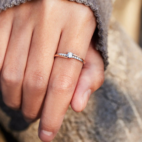 Women fashion two color ring - two,