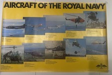Royal Navy Poster Aircraft of the Royal Navy Fleet Air Arm 1970s Original V Rare