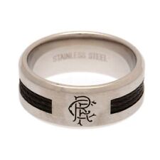 Rangers FC Stainless Steel Black Inlay Ring