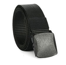Quick Release Work Belt Tactical Black Men Army Webbing Nylon Military Waistbelt