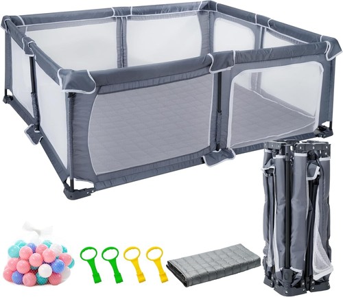 Foldable baby playpen with - playpen,