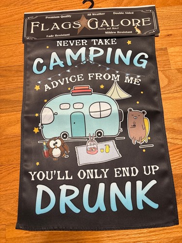 Garden flag camping advice - flag,