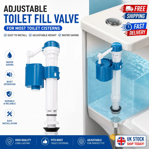 Toilet cistern valve fill - toilet, 1/2"