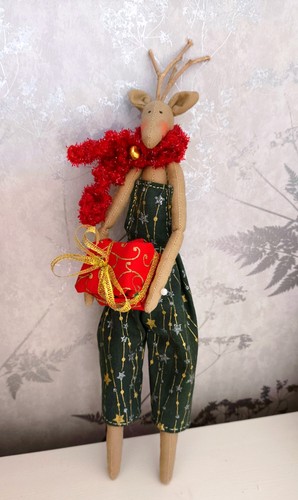 Handmade christmas deer - christmas,