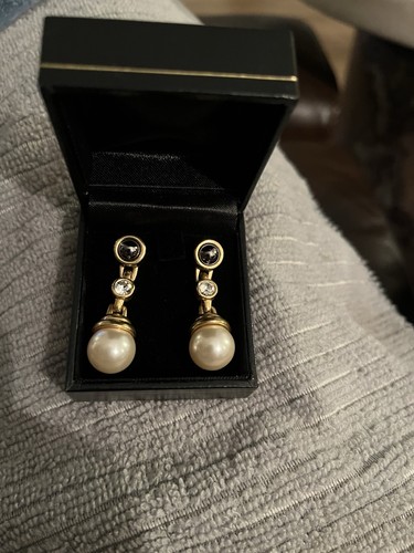Cabouchan pearl black and gold - pearl,
