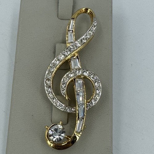 Vintage orlan brooch treble - brooch,