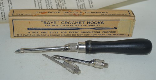 Vintage boye crochet hooks - crochet,